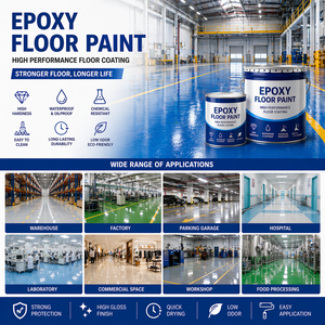 Revêtement de sol époxy autonivelant de qualité industrielle, durable, imperméable et résistant à l'usure <span class=keywords><strong>pour</strong></span> entrepôt - Product Image 4