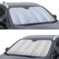 Pare-soleil universel pliable en aluminium pour pare-brise de voiture, design bulle épaissi, style minimaliste, vente en gros pour l'été