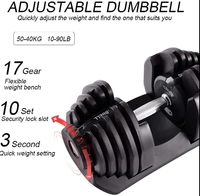 Ensemble d'haltères réglables TOPTONS, disponible en 24 kg/40 kg, idéal pour la salle de sport et l'entraînement physique commercial