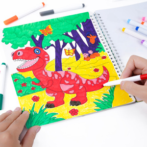 Pegatinas reutilizables de diseño personalizado, pegatinas de libros de pintura, juegos mentales, pegatinas por número: <span class=keywords><strong>dinosaurios</strong></span>, juguetes de viaje para niños - Product Image 5