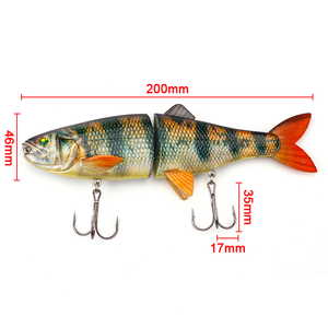 Nouveau Meilleure Vente 200mm90g Leurre Grand ABS En Plastique Naufrage Appât De Natation À La Main Leurre Réaliste Glide Action Vivid 3D Yeux Baitfish Leurre - Product Image 5