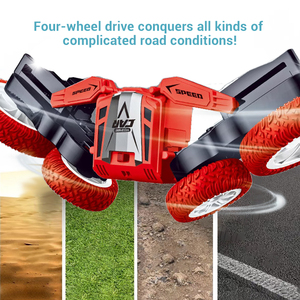 360 Độ <span class=keywords><strong>RC</strong></span> Xe Ô Tô Với Bánh Xe Ánh Sáng Nhanh Chóng Và Lật 4WD Hai Mặt Tự Động Đóng Thế Điều Khiển Từ Xa Đồ Chơi <span class=keywords><strong>2.4</strong></span> <span class=keywords><strong>Ghz</strong></span> Tần Số - Product Image 5