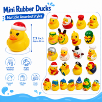 Canards en caoutchouc assortis, mini-canards en vinyle, pack de styles variés, jouet pour enfants, cadeau de Noël, fête, bain, nouveauté, fournisseur en gros