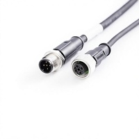 Connecteur M12 4 cœurs 5P/8 trous 12 broches 17P, ensemble prise et fiche aviation étanche mâle-femelle, boîtier en alliage de zinc