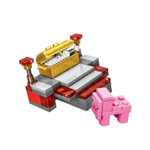 6ใน1ป้อมปราการโลกของฉันป้อมปราการบล็อกอาคารบล็อกพลาสติกบล็อกของเล่นการ์ตูน - Product Image 4