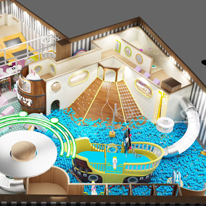 Parque Infantil de Diseño Personalizado, Equipo de Juegos Interior Modular, Centro de Juegos de Espuma Plástica Suave, Parque de Diversiones para Niños, Escuela, Centro Comercial - Product Image 1