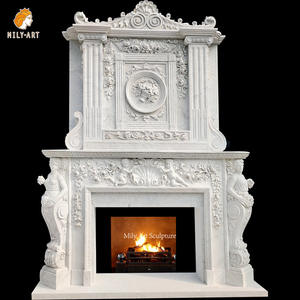 Surround de cheminée en marbre naturel Offre Spéciale nouvellement produit pour grande <span class=keywords><strong>maison</strong></span> - Product Image 5