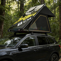 Tente de toit rigide Pop Up Hardtop Shell Roof, tente de toit triangulaire en fibre de carbone, tente de toit rigide pour le camping