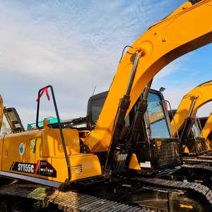 Excavatrice sur chenilles SANY SY155C d'occasion, 14 tonnes, moteur Isuzu, pelle hydraulique, matériel de construction Sany SY155C pour ingénieur municipal - Product Image 2