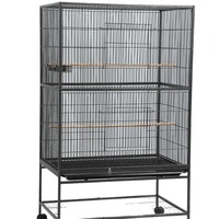 Vente en gros usine : Cage à oiseaux de luxe extra-large, Cage de reproduction pour perroquets, motif Pivoine-Tigre, Villa pour oiseaux (cycélos, ménés, perroquets)