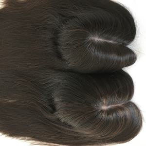 LBT05-<span class=keywords><strong>Peluca</strong></span> de cabello humano ondulado de estilo europeo para <span class=keywords><strong>mujer</strong></span>, postizo de seda, color rubio, 4x4, tejido a mano - Product Image 2