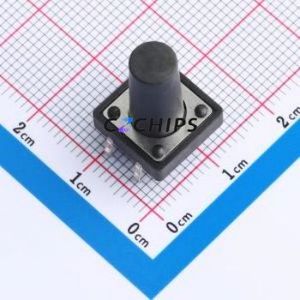 KH-12X12X17H-TJ Tactile Switch Through hole Component (THT)-4P,12x12mm Switch 12mm 12mm 17mm - Product Image 1