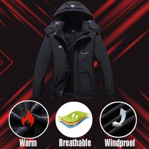 Veste de ski imperméable pour femme Moerdeng, doublée de polaire, manteau d'hiver, coupe-vent d'extérieur, équipement de snowboard - Product Image 3