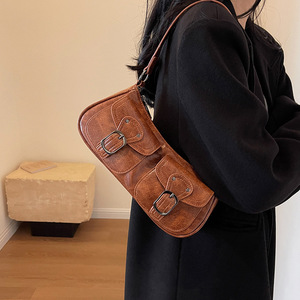 Sac à bandoulière pour dames de niche <span class=keywords><strong>française</strong></span> rétro de haute qualité 2024 nouveau sac à bandoulière explosif populaire sous les bras - Product Image 5
