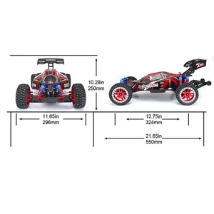 SJY-8055 1/8 2.4G Véhicule RC tout-terrain désertique sans balais en métal 4 canaux haute vitesse avec câble USB pour expert - Product Image 5