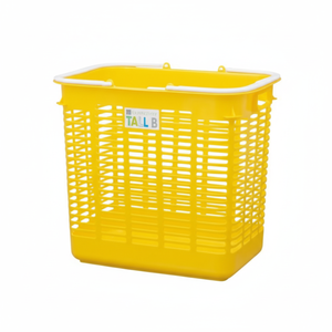 Design multiuso con cestello portaoggetti alto giallo - Product Image 1