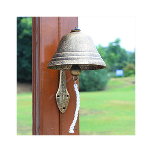 Stile di campagna americano di grandi dimensioni campanello in ghisa Vintage per la caffetteria in giardino o decorazioni per la casa - Product Image 3
