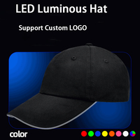Cappello LED Luminoso per Festival, Club, Hip-hop, Performance, Accessori per Feste Rave, Personalizzabile con Logo