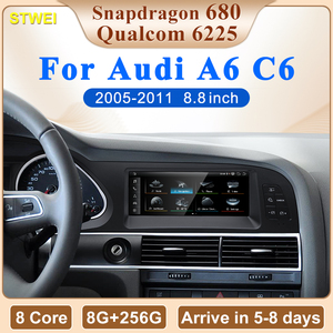 Lecteur multimédia sans fil pour voiture CNSTWEI Qualcomm 6225 685 Android Auto CarPlay GPS DSP Lecteur CD pour Audi A6 C6 Écran 8,8 pouces - Product Image 2