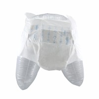 Couche extérieure respirante avec technologie de verrouillage de l'humidité Contoured Fit Thickest Eco China Adult Diaper Printed Feature