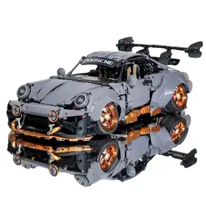 Sport Car Building Block Construction Toys, Super Race Car Custom Brick Set,Collectible 1:8 Scale MOC Vehicle Model Kit