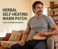 Patch auto-chauffant adhésif aux herbes pour la prostate, exportation Chine, coussinet chauffant à la mélange d'armoise et de gingembre, soin chauffant pour hommes, prix de gros