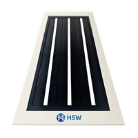 Diffuseur linéaire carré intelligent Bluetooth haut de gamme personnalisé, moderne, à commande vocale et télécommande, en plastique ABS, à montage au plafond, garantie 2 ans