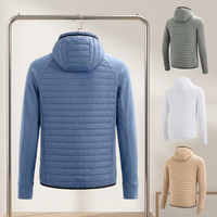 Veste matelassée légère pour homme AQTQ, veste thermique d'hiver pour la course à pied, manteau hybride imperméable en duvet pour le golf et la randonnée