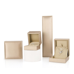 RINNTIN JB14 PU Leather Ring Necklace Bangle Bracelet Trang Sức Set Bao Bì Hộp Joyas Trường Hợp Lưu Trữ Trang Sức Hiển Thị - Product Image 4