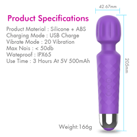 Sexspielzeug Vibrator Klitoris-Stimulator G-Punkt-Massage Vibration Silikon Weiblicher Erwachsenen-AV-Stabvibrator Sexspielzeug für Frauen