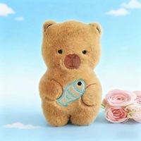 Boneka Beruang Plushie Tekstur Lembut Hangat Jahitan Detail Mesin Cakar Arcade Kualitas Grosir Mainan Hadiah