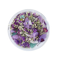 3D Mini vraies fleurs sèches Nail Art Accessoires 3 couleurs DIY Nail Stickers avec mélange de pétales de fleurs