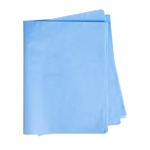 Luxury Golden Custom Logo Garment Gift Tissue Paper Sheets Blue Wrapping Tissue Paper For Clothing