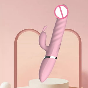 ไวเบรเตอร์กระตุ้นจุดจีรูปอวัยวะเพศชายแบบ<span class=keywords><strong>ขาย</strong></span>ดี พร้อมระบบทำความร้อนและยืดหยุ่นได้ ของเล่นสำเร็จความใคร่หญิงแบบสั่นสองจุด - Product Image 3