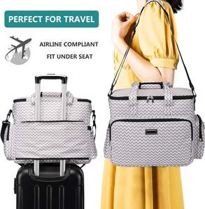 Free Sample Food Carrier Bag Pet <b>Dog</b> Travel Bag with Food, for <b>Dog</b> Supplies Include 2 Food Containers 2 <b>Collapsible</b> <b>Dog</b> <b>Bowls</b> - Product Image 6