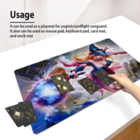 Grand tapis de souris personnalisé pour jeux vidéo, antidérapant, pour PC, jeux de cartes TCG, décoration de bureau, accessoire