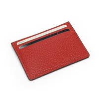 Porte-cartes personnalisé avec logo, en cuir véritable, RFID, portefeuille fin, mode, sans fermeture, pour homme et femme, porte-cartes d'identité, de crédit et de visite