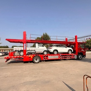 Camion de transport de voitures à deux étages avec pont unique plate-forme coulissante Semi-remorque <span class=keywords><strong>porte</strong></span>-voitures - Product Image 2