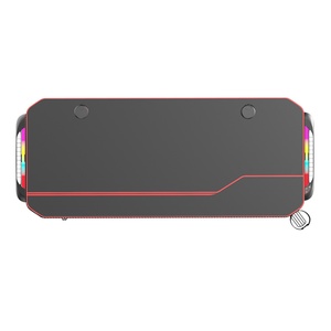 Factory Custom Led Light L Shape <b>Computer</b> Gaming <b>Desk</b> Table Rgb Wooden Office Pc Gaming <b>Desk</b> With Panel Shelf - Product Image 3