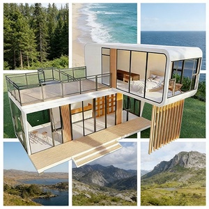 Casa Contenedor Modular Prefabricada <span class=keywords><strong>de</strong></span> 2 Pisos, Casa Cápsula Tipo Space Pod <span class=keywords><strong>de</strong></span> 2 Dormitorios - Product Image 1
