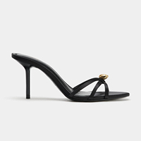Sandales d'été à talons hauts et bout ouvert, mules élégantes et sexy, sandales tendance pour femmes en plein air