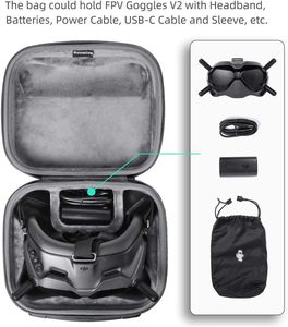Étui de transport pour lunettes FPV <span class=keywords><strong>V2</strong></span>, étui rigide portable compatible avec les lunettes <span class=keywords><strong>DJI</strong></span> FPV/<span class=keywords><strong>Avata</strong></span> <span class=keywords><strong>V2</strong></span> - Product Image 3
