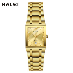 Montre HALEI pour femme à quartz original, cadran bleu, affichage de la date, analogique, fermoir pliant, mouvement japonais à aiguilles, vente en gros en dropshipping - Product Image 5