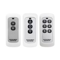 Télécommande sans fil RF longue portée 433,92 MHz, code d'apprentissage 1/2/4/5/6/8, émetteur pour portes roulantes de garages