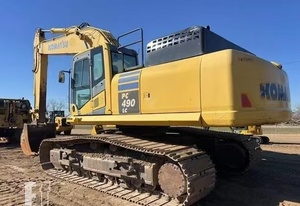Excavadora de cadenas usada Komatsu PC490LC de 45 toneladas con motor Isuzu y válvulas ENERPAC, máquina de movimiento de tierras sobre orugas para construcción - Product Image 5