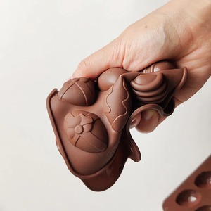 Silicone World DIY 3D <b>Easter</b> Chocolate <b>Egg</b> Silicone Mold Nonstick Baking Candy Cake Decorating Kitchen Gadget - Product Image 4