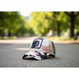 Cappello Trucker Bonnie a 6 Pannelli in Rete Traspirante Unisex Casual Primavera Estate con Logo Pantera Ricamato Taglia Adulto 58-63Cm - Product Image 2