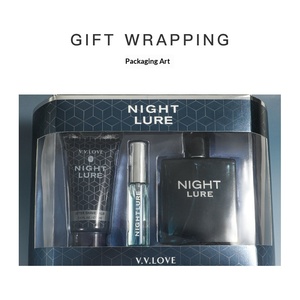 Set de <span class=keywords><strong>Perfume</strong></span> Masculino de Tono Amaderado de Tres Piezas para Comercio Exterior al por Mayor, Caja de Regalo Festiva, Tamaño Regular - Product Image 4