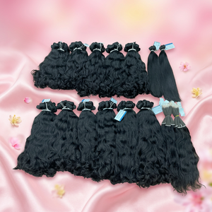 พร้อมส่งผมเวียดนามแท้แบบเวฟ  แบบดับเบิ้ลดรอว์น  จัดเรียงเกล็ดผม  นุ่มลื่นดุจแพรไหม - Product Image 1