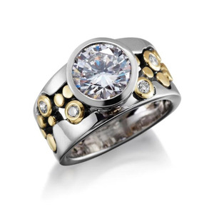 Anello Bohemien Traforato da Donna con Accento Scintillante Creativo, Gioiello Personalizzato per Dito Indice - Product Image 1